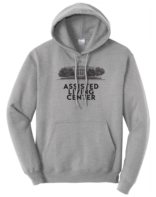 White House Assisted Living Center Fleece Pullover Hooded Sweatshirt