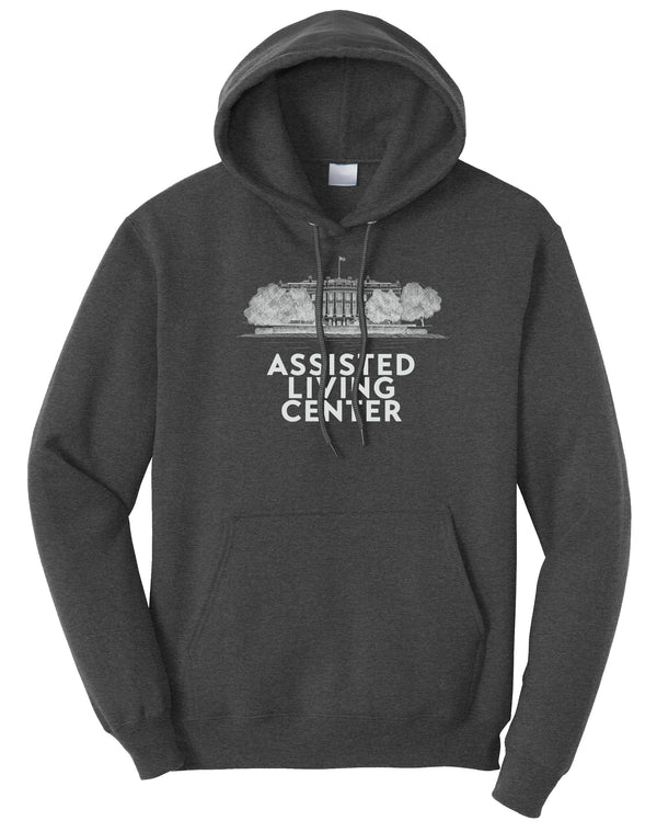 White House Assisted Living Center Fleece Pullover Hooded Sweatshirt