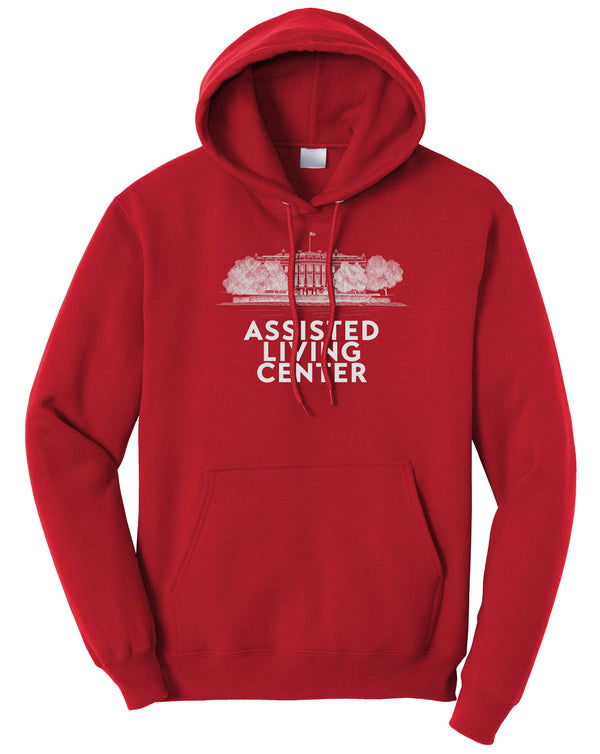 White House Assisted Living Center Fleece Pullover Hooded Sweatshirt