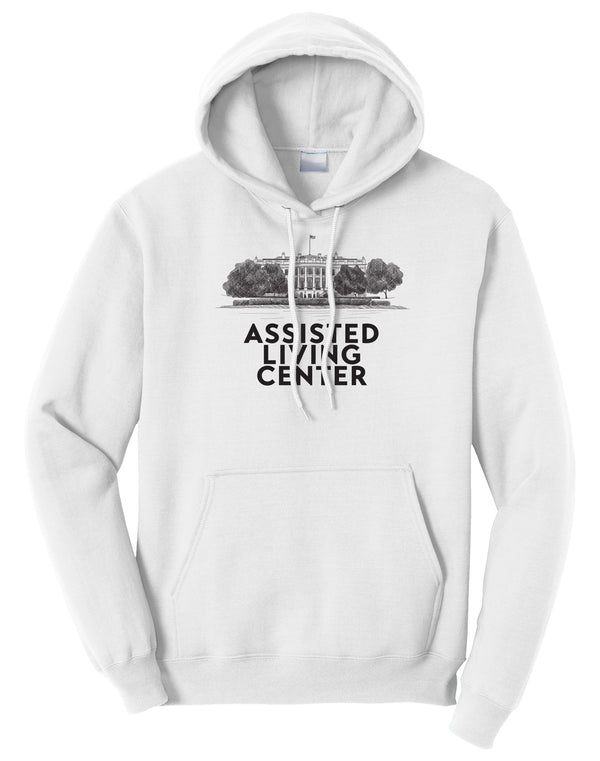 White House Assisted Living Center Fleece Pullover Hooded Sweatshirt