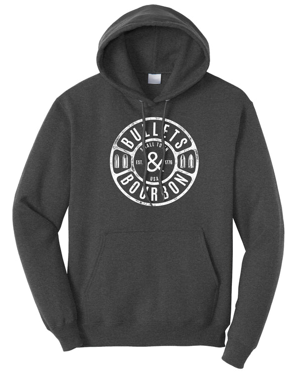 Bullets & Bourbon Fleece Pullover Hooded Sweatshirt