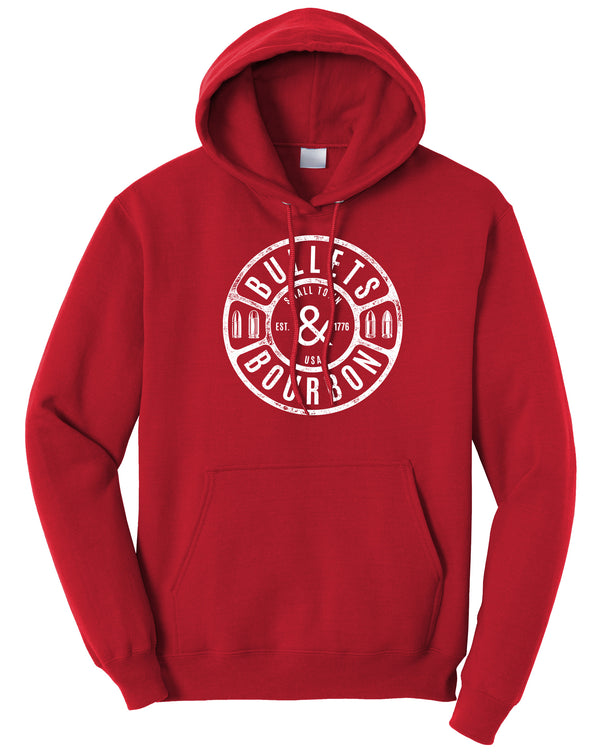 Bullets & Bourbon Fleece Pullover Hooded Sweatshirt