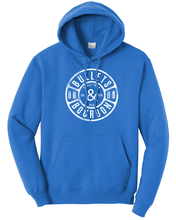 Bullets & Bourbon Fleece Pullover Hooded Sweatshirt