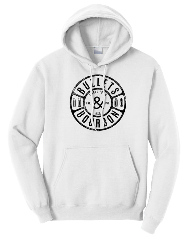 Bullets & Bourbon Fleece Pullover Hooded Sweatshirt