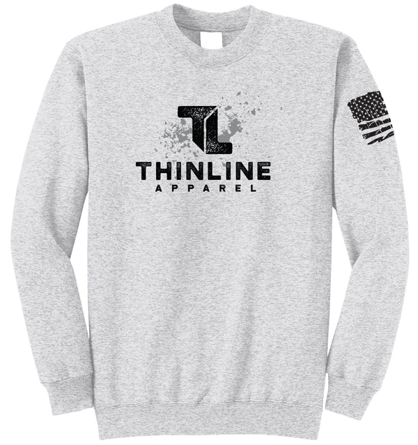 ThinLine Apparel Grunge Fleece Crewneck Sweatshirt