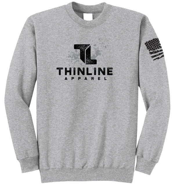ThinLine Apparel Grunge Fleece Crewneck Sweatshirt