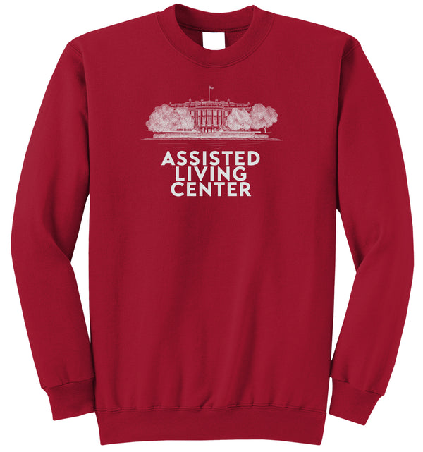 White House Assisted Living Center Fleece Crewneck Sweatshirt